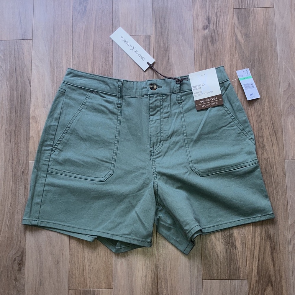 Vintage America weekend short midrise relaxed to thigh 8 / 29 - Picture 13 of 16